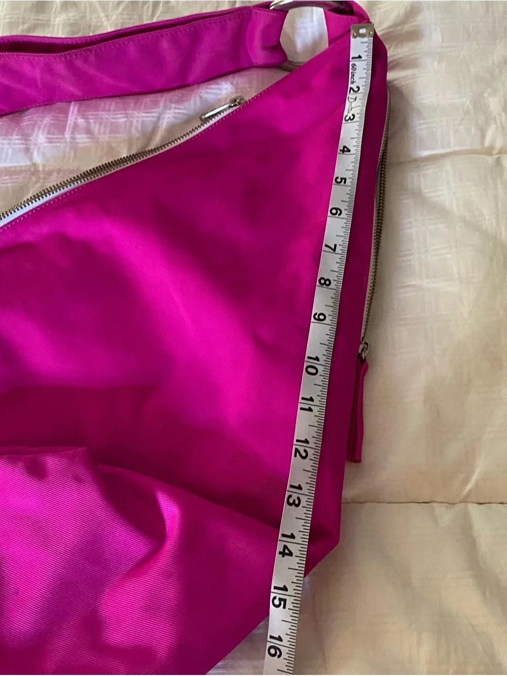 Lululemon Athletica Pink Shoulder Bag Nylon Polyester Zip pockets Sport Fitness